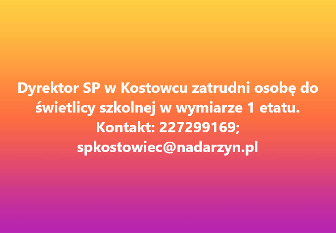 Praca w świetlicy szkolnej