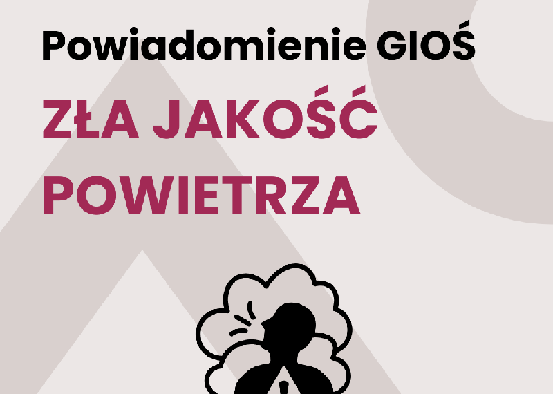 Powiadomienie o ryzyku przekroczenia poziomu alarmowego oraz informowania dla pyłu zawieszonego PM10