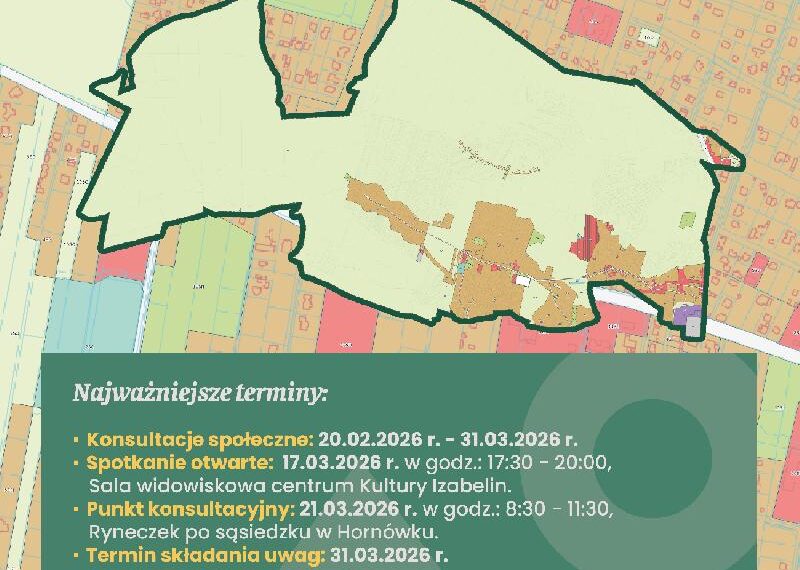 Rozpoczynamy konsultacje społeczne projektu planu ogólnego dla Gminy Izabelin