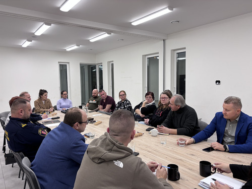 Podsumowanie spotkania z przedstawicielami sołectw w Łomiankach