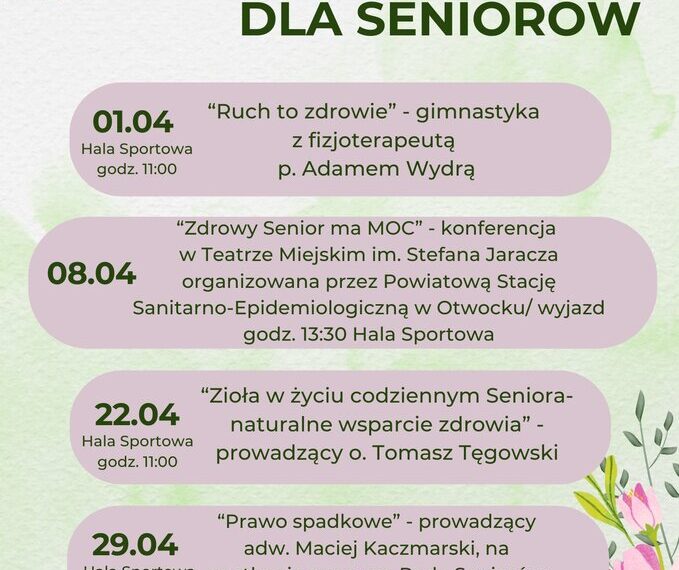 Spotkania Celestynowskiego Koła Studenckiego dla Seniorów
