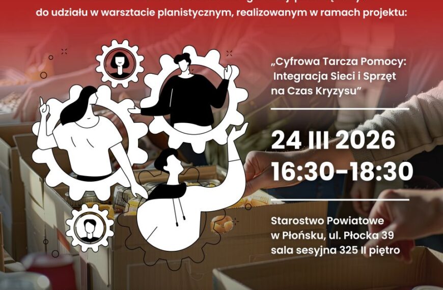 Zaproszenie na szkolenie „Cyfrowa Tarcza Pomocy: Integracja Sieci i Sprzęt na Czas Kryzysu”