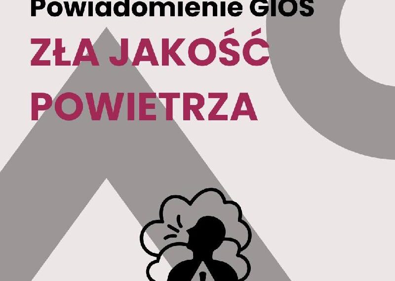 Komunikat GIOŚ: uwaga na smog