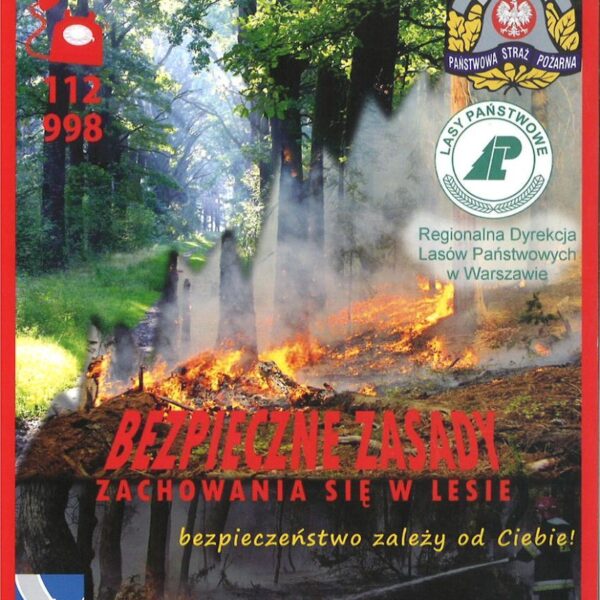 Ulotki z kampanii społecznych – zagrożenie pożarem i zaczadzeniem