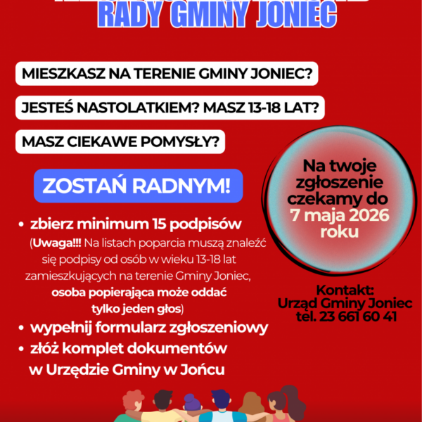Nabór do Młodzieżowej Rady Gminy Joniec