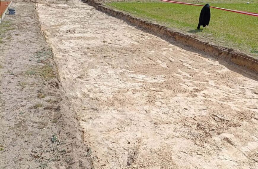 Rozpoczęcie budowy bieżni sportowej wraz ze skocznią przy Szkole Podstawowej w Królewie