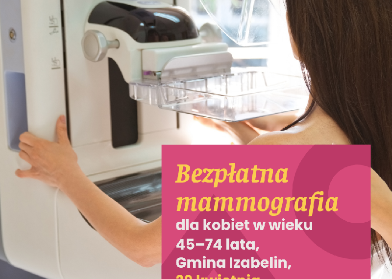 Bezpłatna mammografia 29 kwietnia