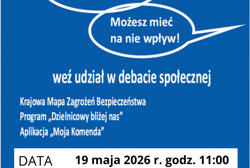 Zaproszenie na debatę społeczną