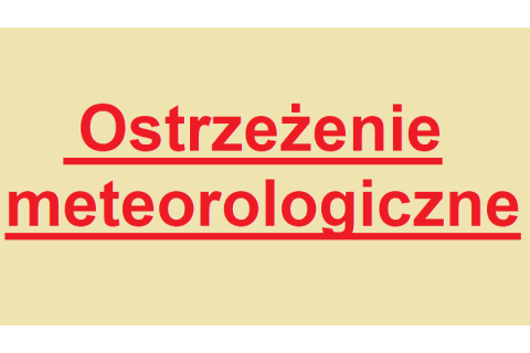 Ostrzeżenie meteorologiczne Nr 54 – Burze