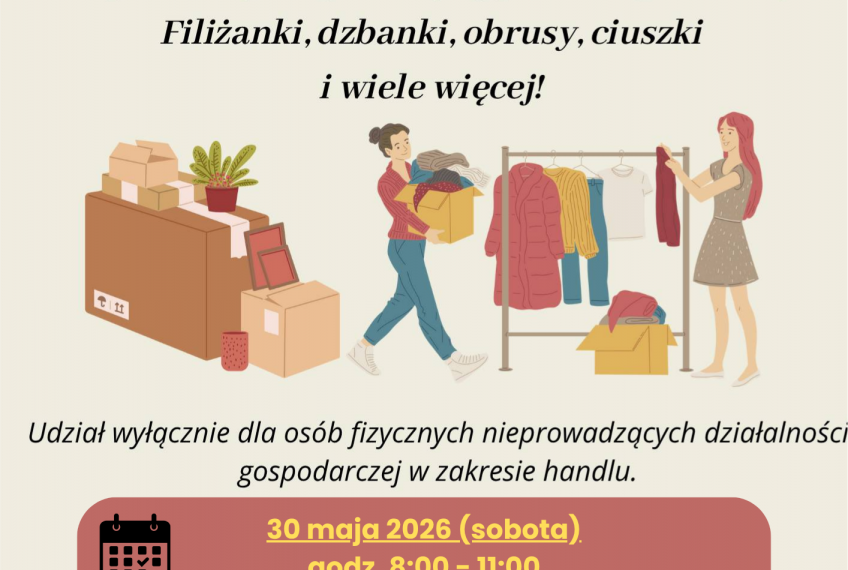 Zapraszamy na gminną wyprzedaż garażową!