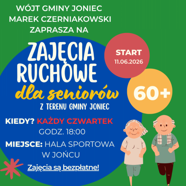 Bezpłatne zajęcia ruchowe dla seniorów